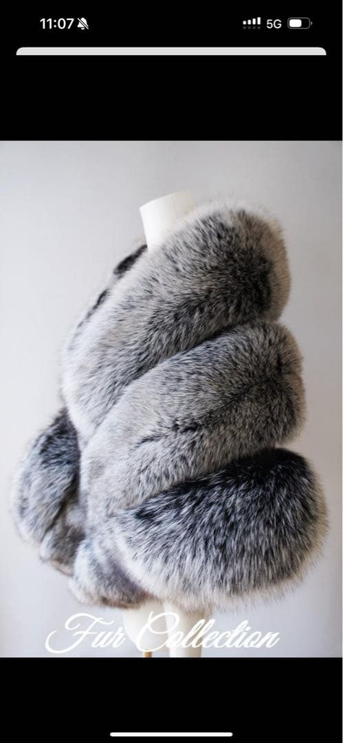 y*m様 北欧の空気感☆フォックスファーストール　ファーショールボレロポンチョ毛