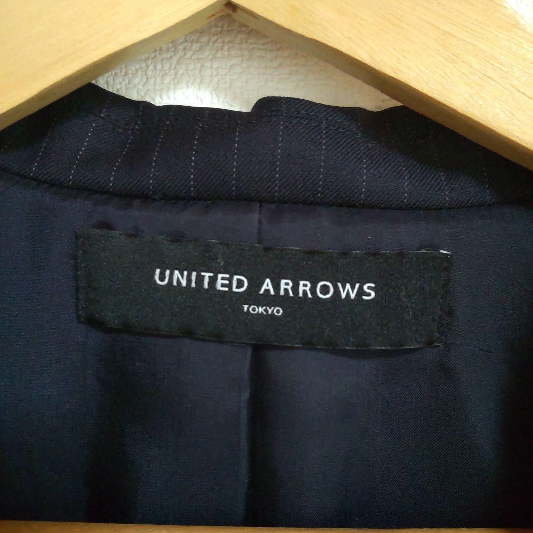 UNITED ARROWS TOKYO　ウール100％　パンツスーツ　濃紺
