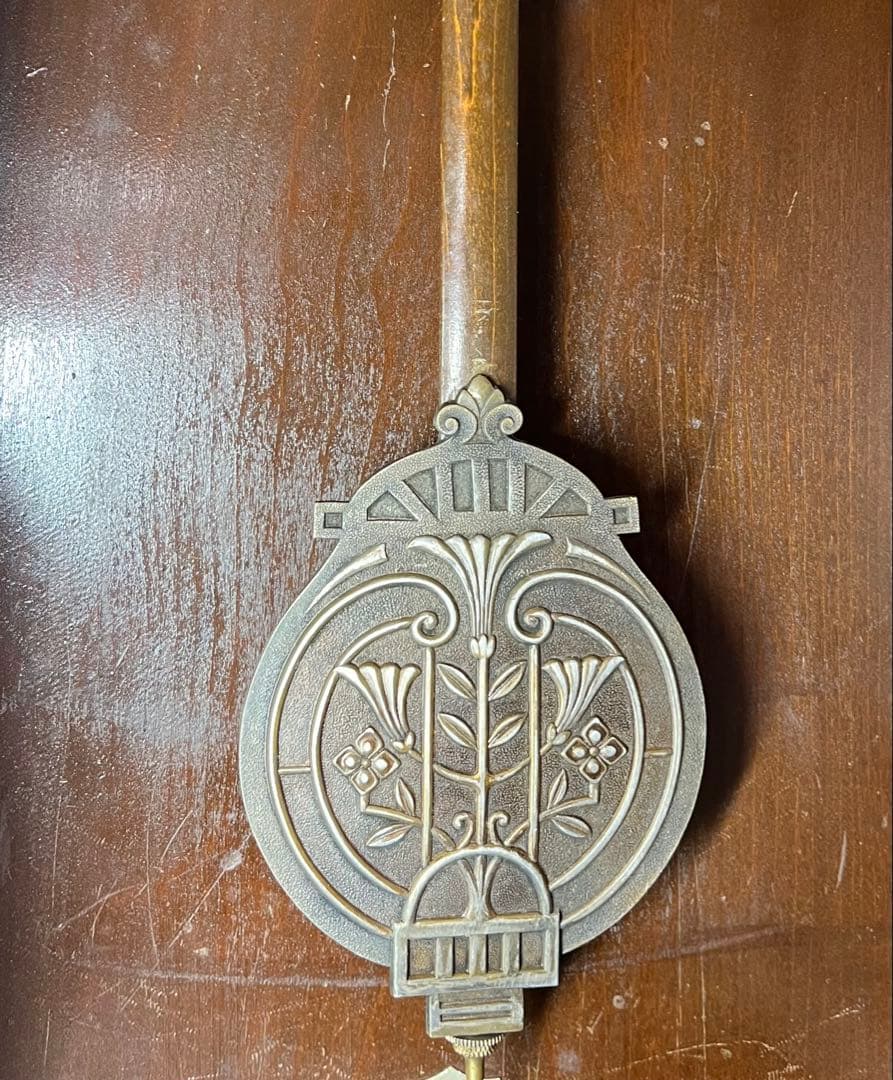 精工舎　デコ風合　柱時計　古時計　振り子　ゼンマイ　ボンボン　ユンハンス　レトロ