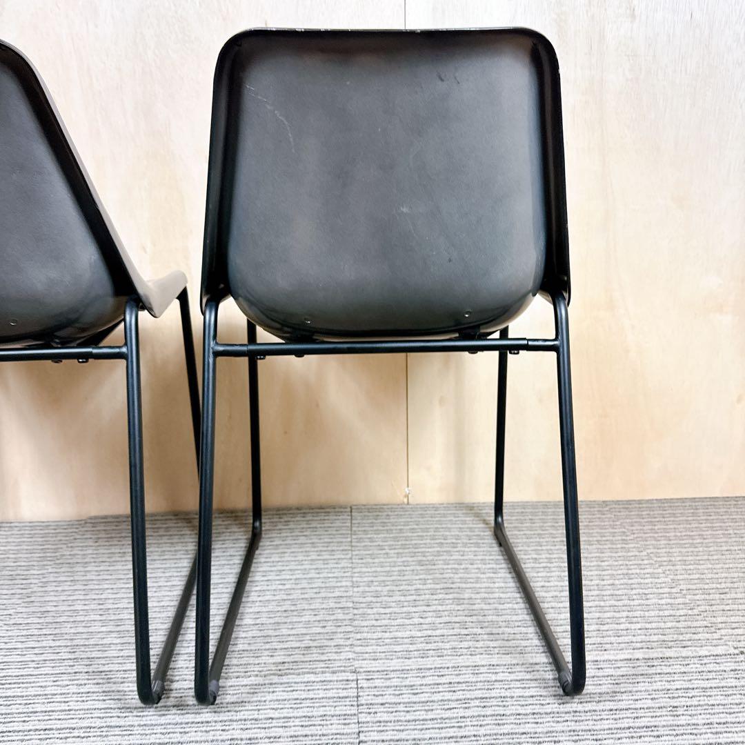 【廃盤】 【希少】 ノットアンティークス ログチェア 座面アルミニウム 二脚