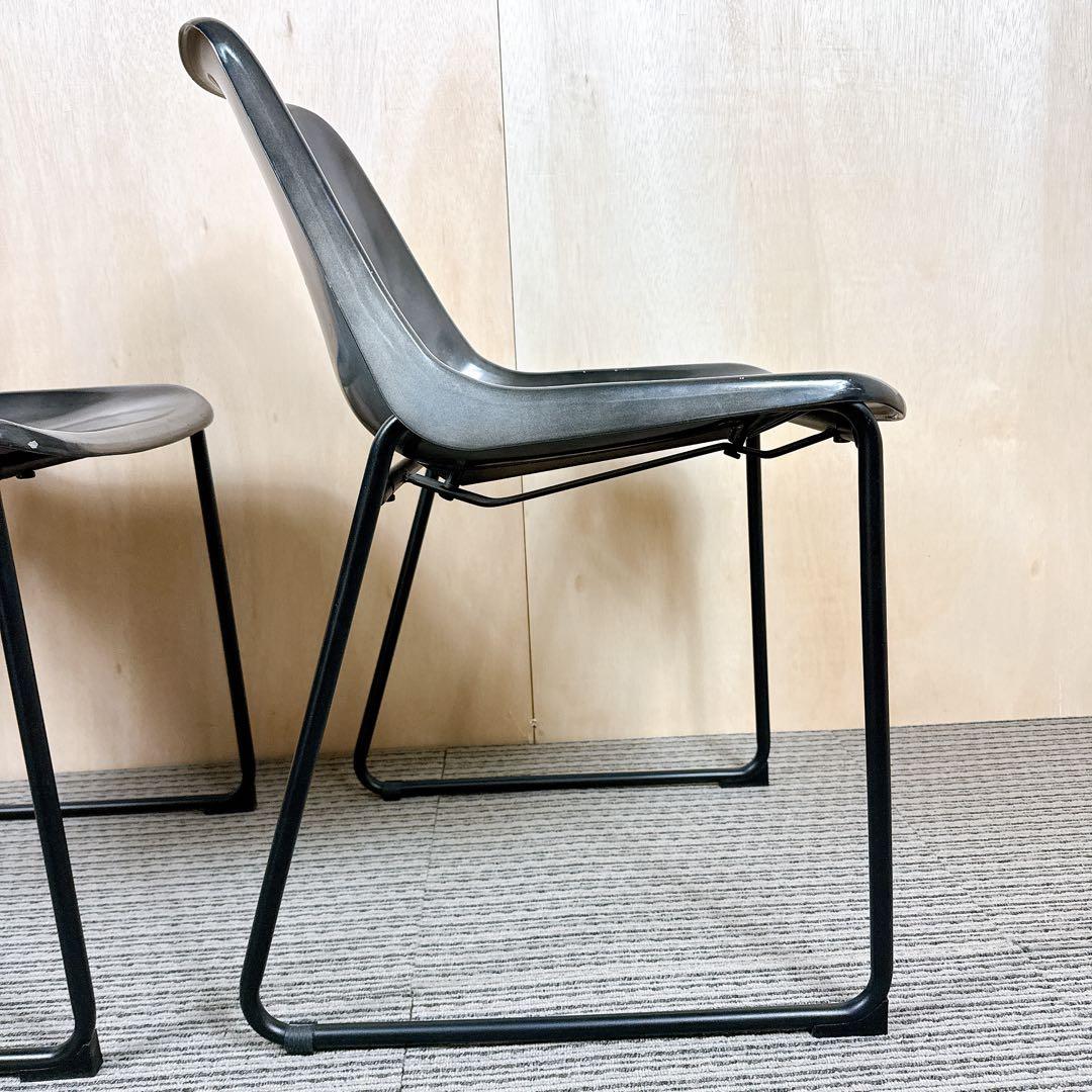 【廃盤】 【希少】 ノットアンティークス ログチェア 座面アルミニウム 二脚