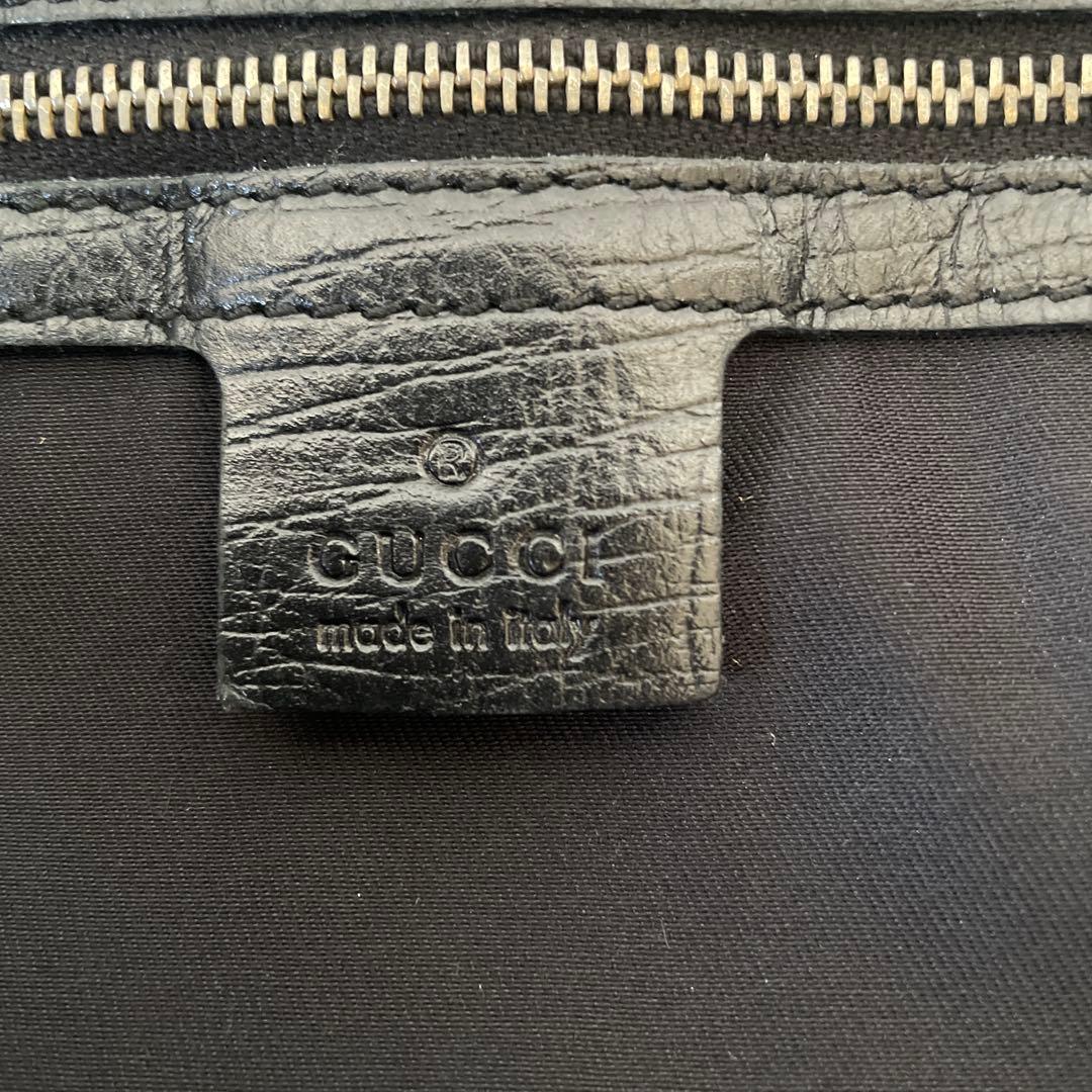 Gucci トートバッグ 黒 キャンバス