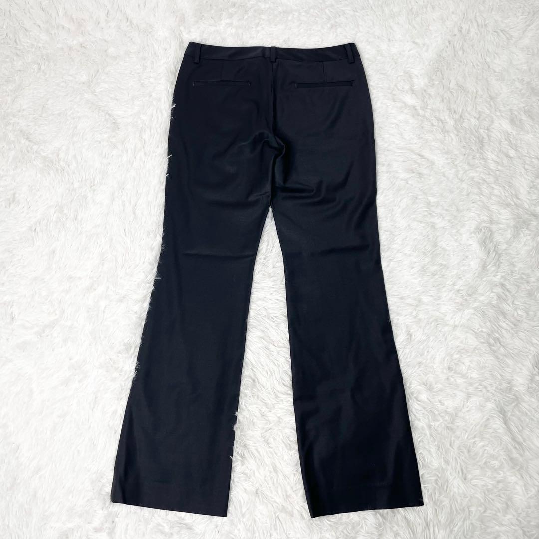 【美品】theory luxe DONNE パンツスーツ ノーカラー 紺無地 S