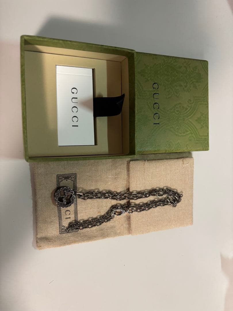 グッチ インターロッキング　ペンダント ネックレス　全長45cm 当日発送‼️