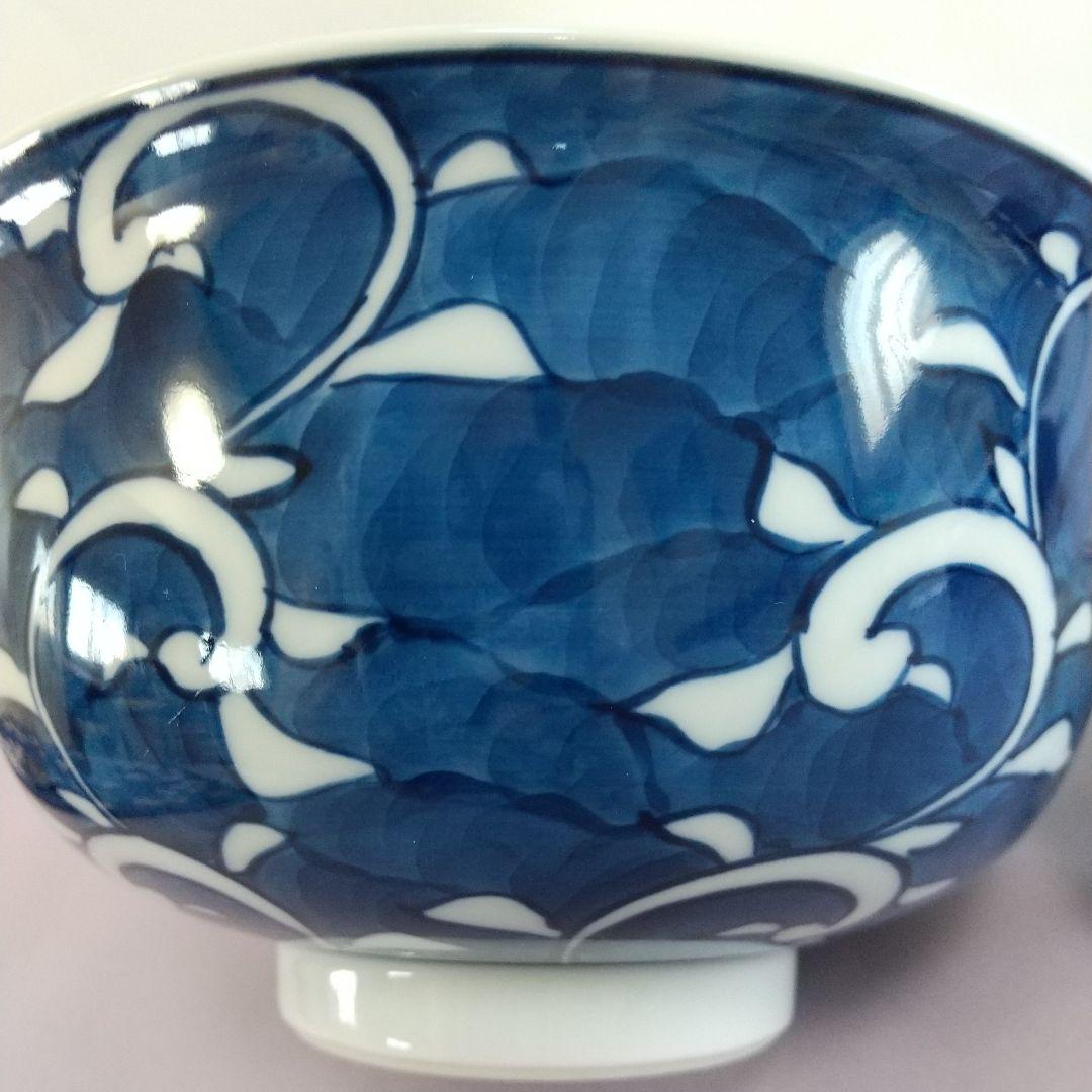 源右衛門⭐️染付唐草濃 麺鉢