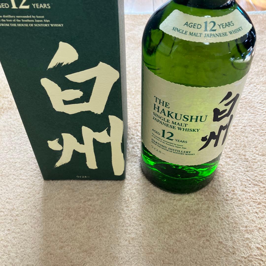 白州12年 サントリーシングルモルトウイスキー 700ml 箱入り　最終値下げ