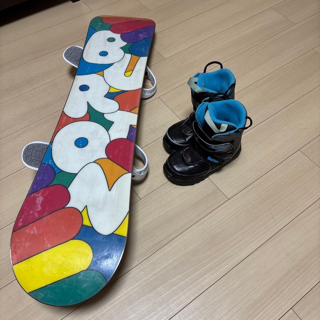 キッズ バートン3点セット115cm ビンディング ブーツ21cm スノーボード
