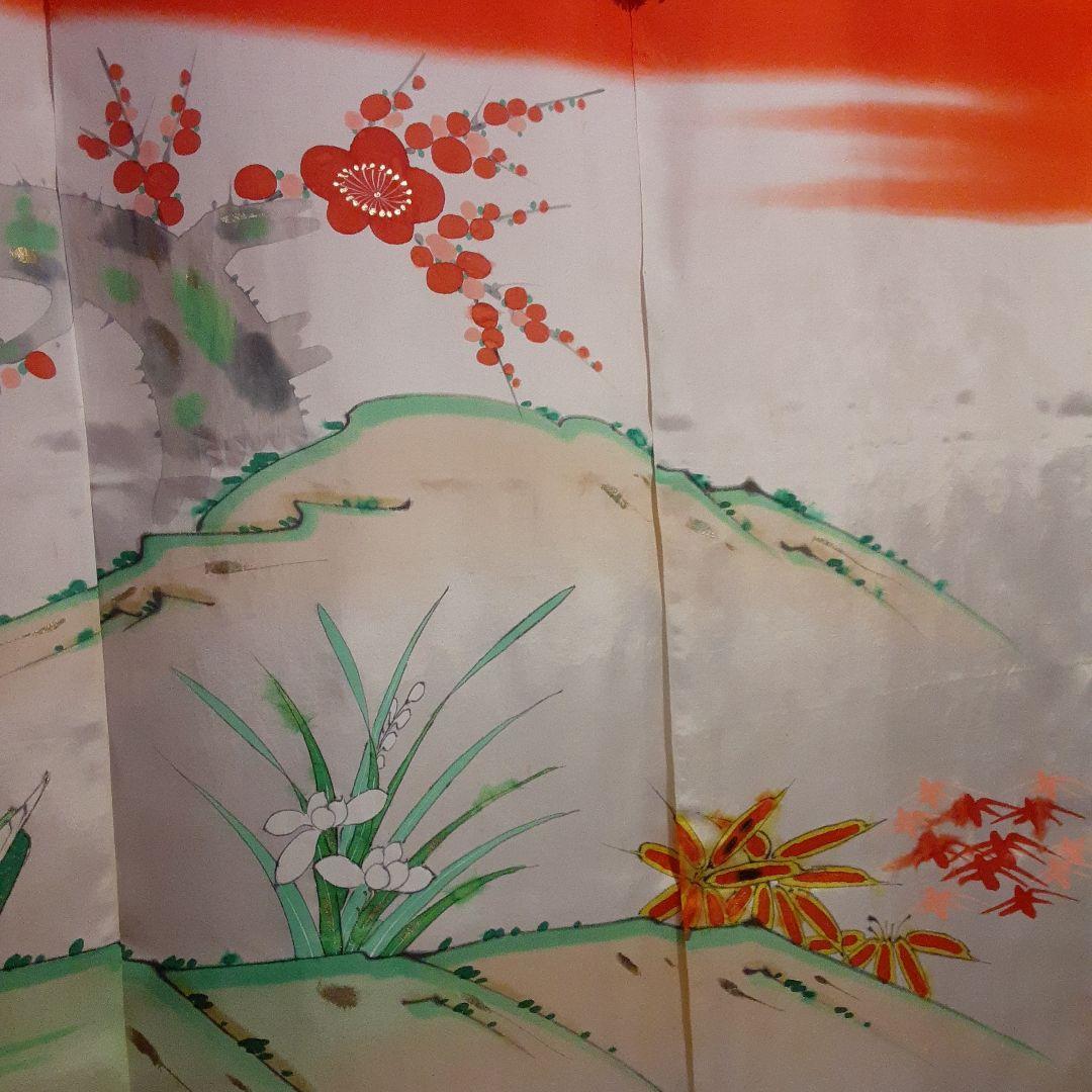 花嫁のれん　加賀のれん　郷土　おしどり