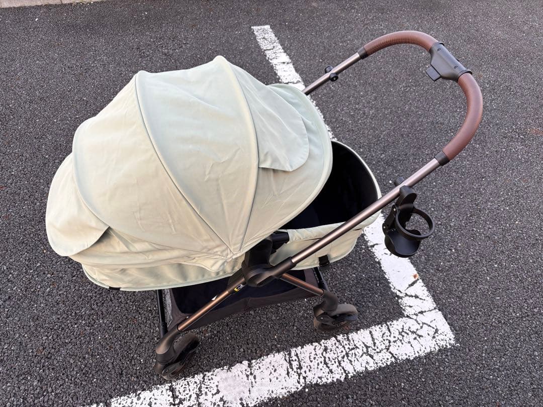 epa ベビーカー グリーン 純正カップホルダー付