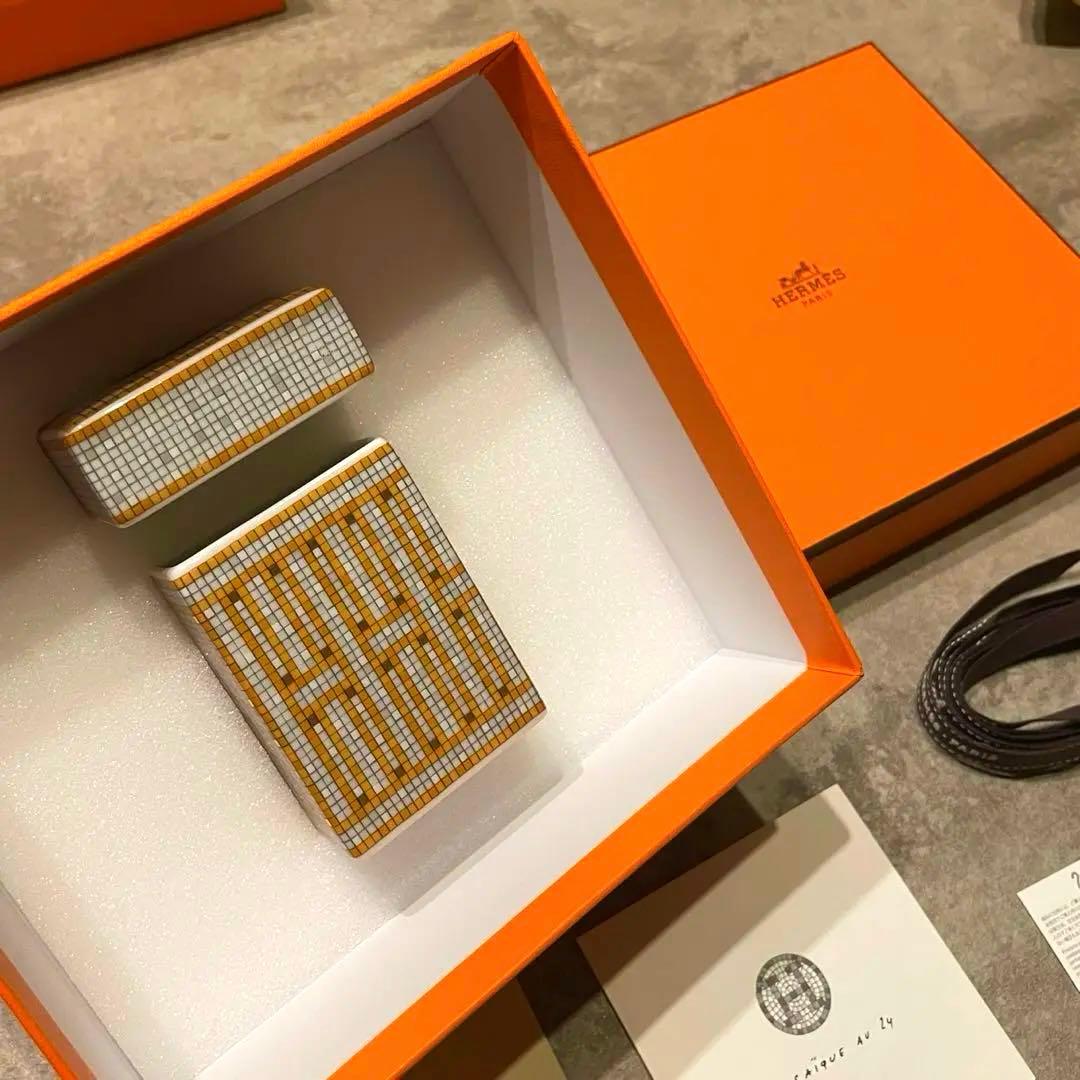 新品・未使用　エルメス　モザイク　ヴァンキャトル　ゴールド　ボックス　小物入れ