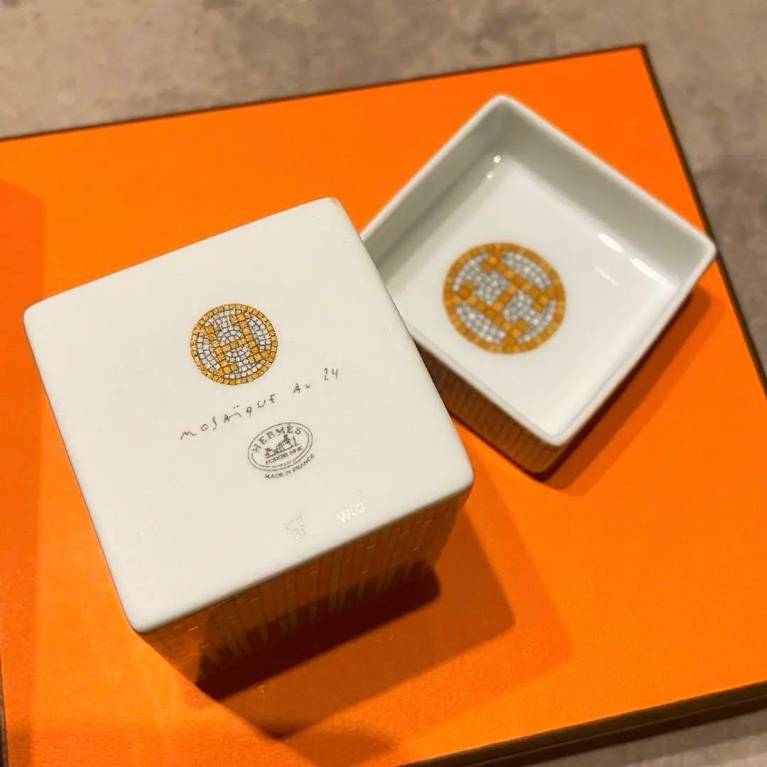 新品・未使用　エルメス　モザイク　ヴァンキャトル　ゴールド　ボックス　小物入れ