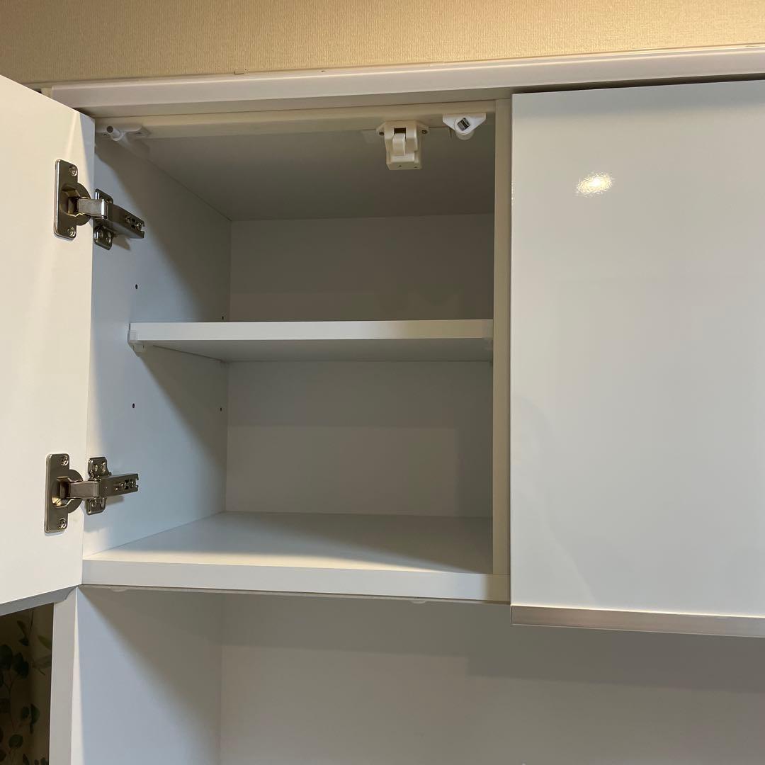 ホワイトキャビネット 食器棚レンジボード