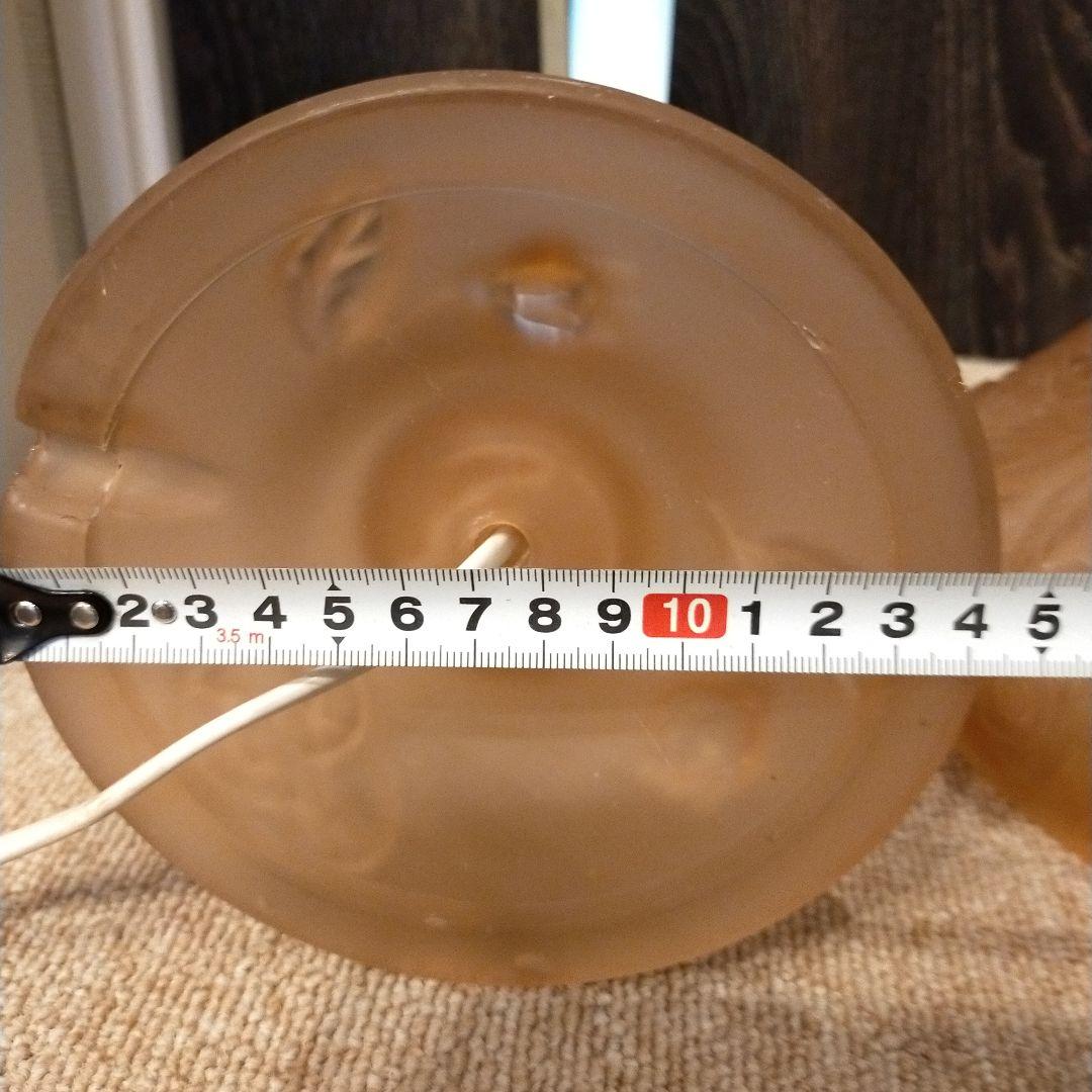 573 バラ柄のガラス製ランプ