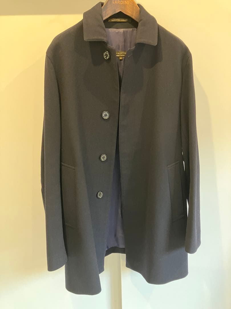 MACKINTOSH ステンカラーコート サイズ40 ネイビー
