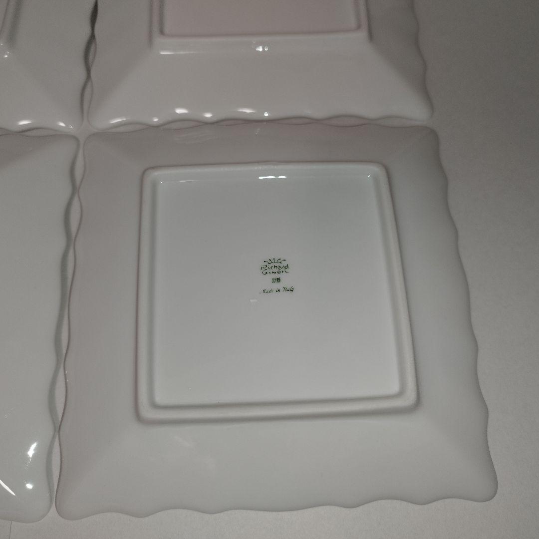 【美品】4枚セット ベッキオホワイト 15cm スクエアプレート