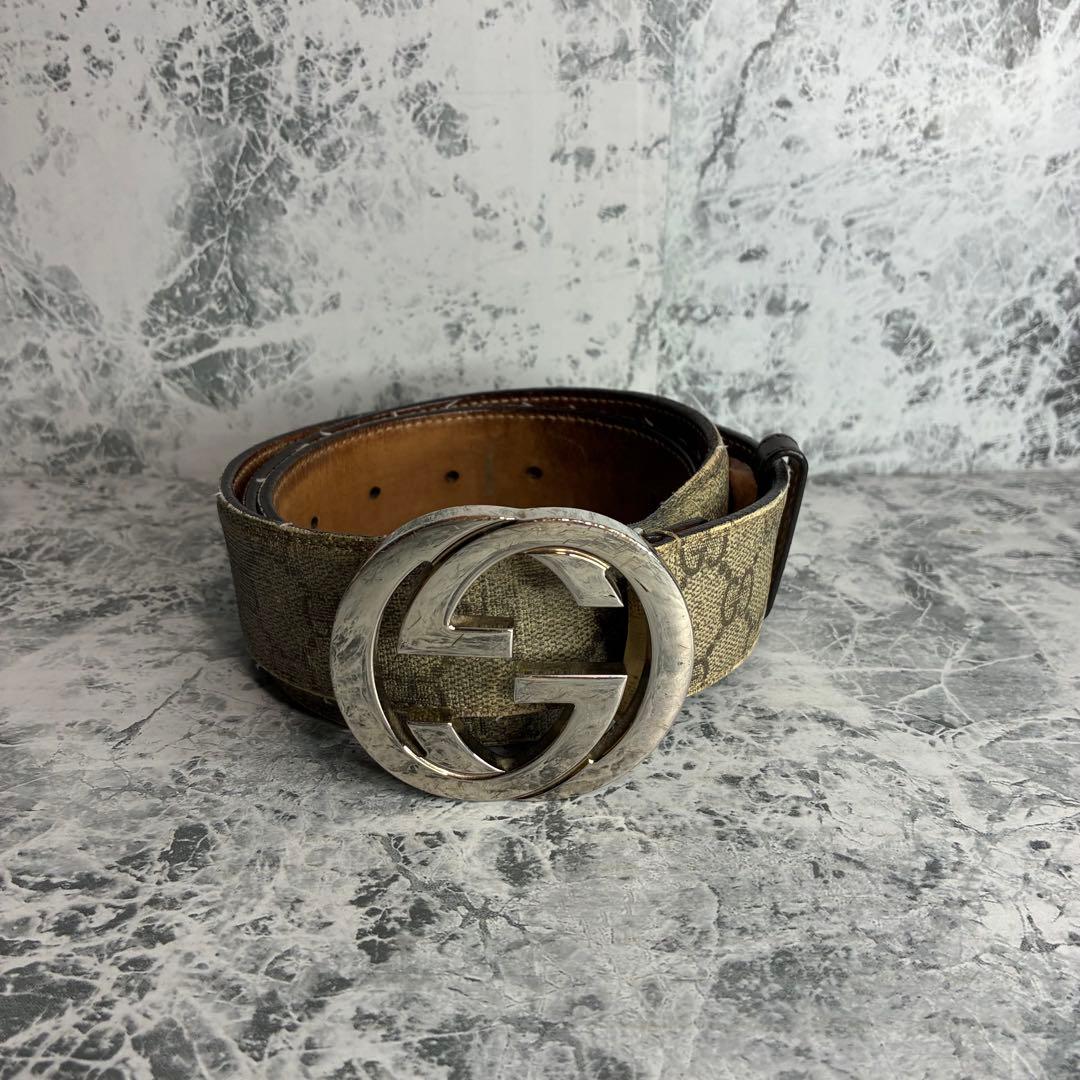 ✨GUCCI✨　グッチ　ベルト　インターロッキング　ロゴ