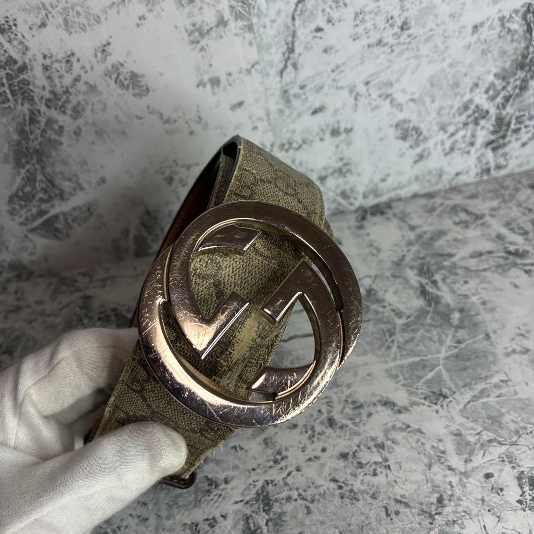 ✨GUCCI✨　グッチ　ベルト　インターロッキング　ロゴ