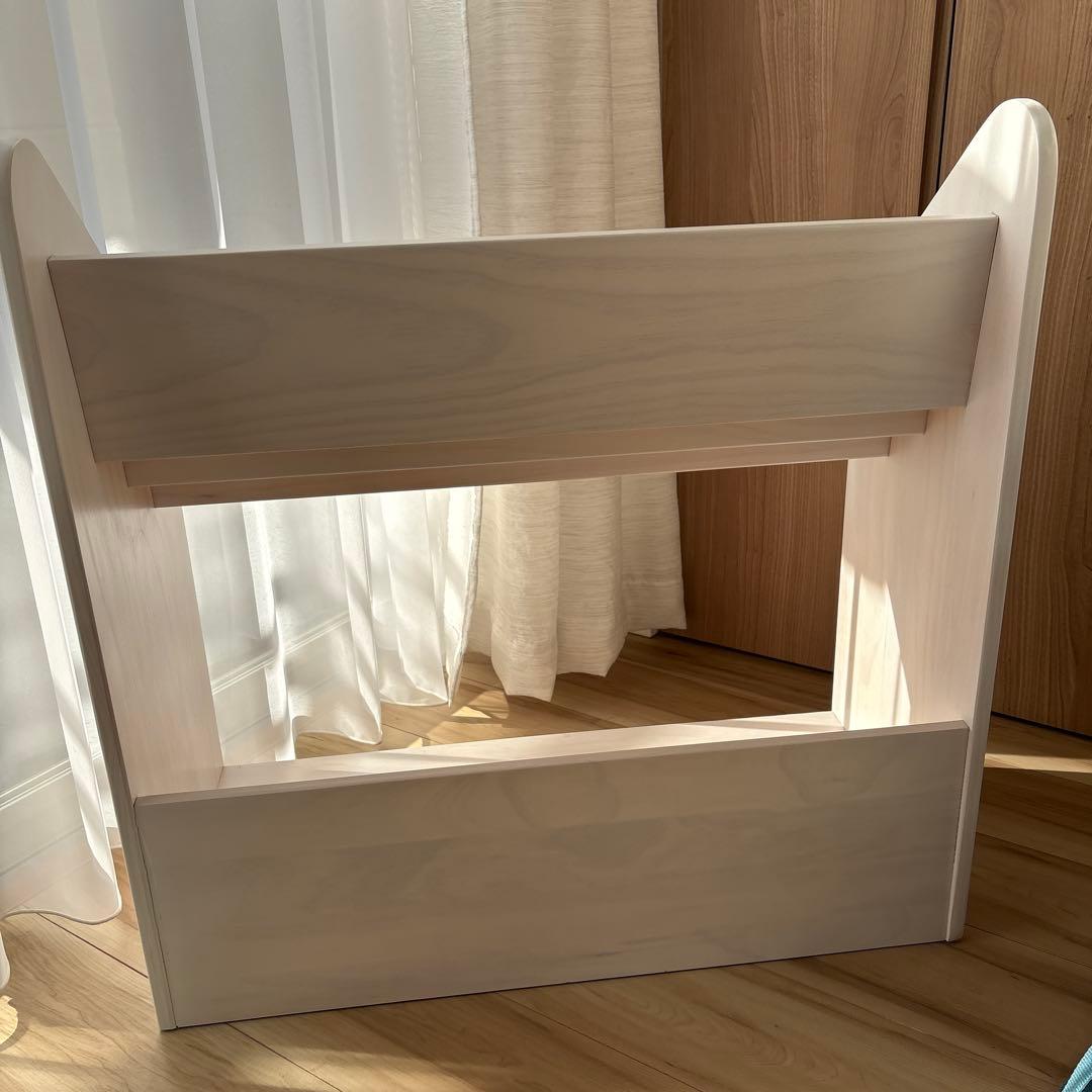 絵本棚 天然木 タンスのゲン 絵本ラック