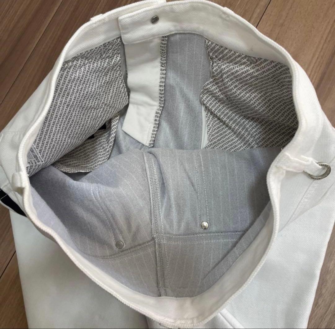 パーリーゲイツ パンツ　白　ホワイト　5 暖パン　秋冬　裏地付き　ストレッチ