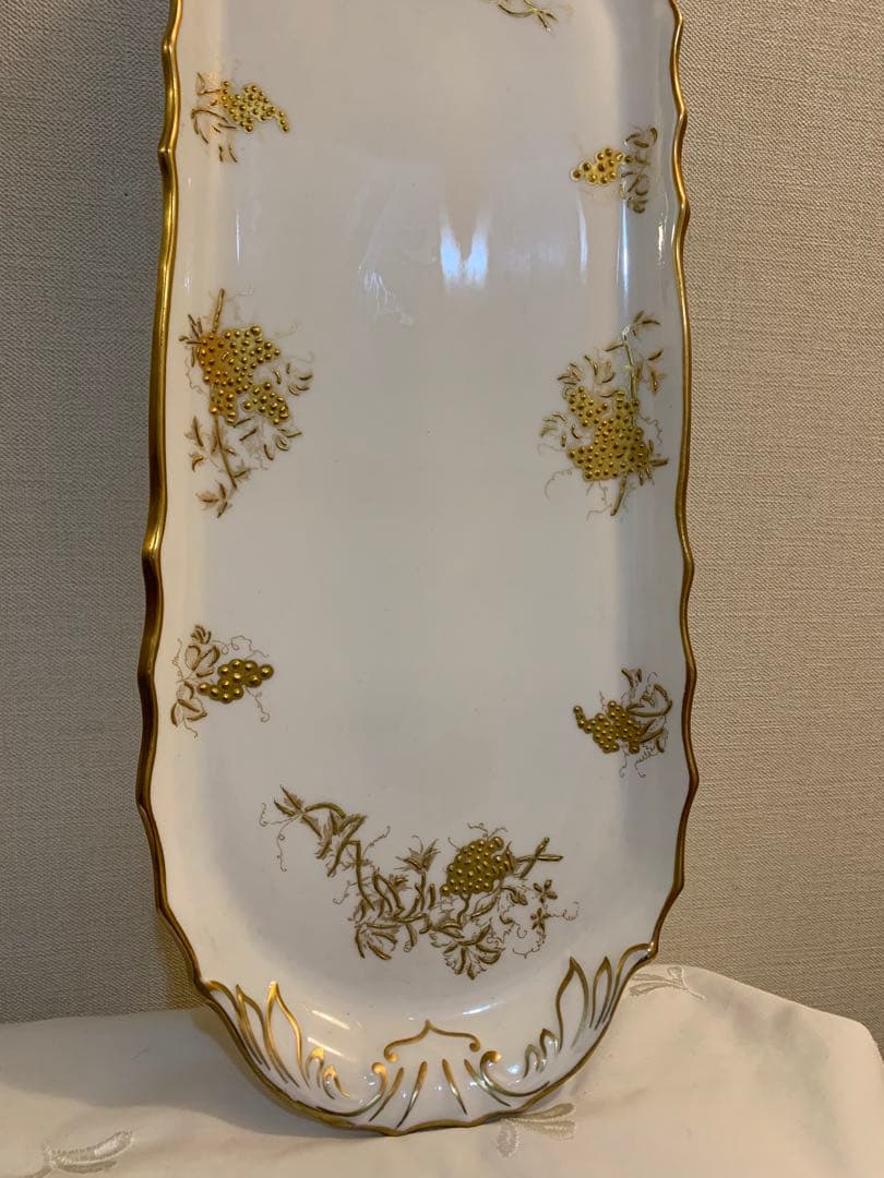 Hammersley ハマースレイ金彩盛絵　葡萄　豪華　バスケット、トレイ