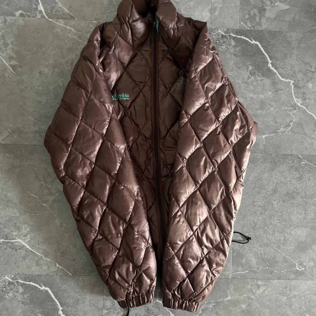 Columbia ダウンジャケット 短丈 ドローコード y2k テック　00s