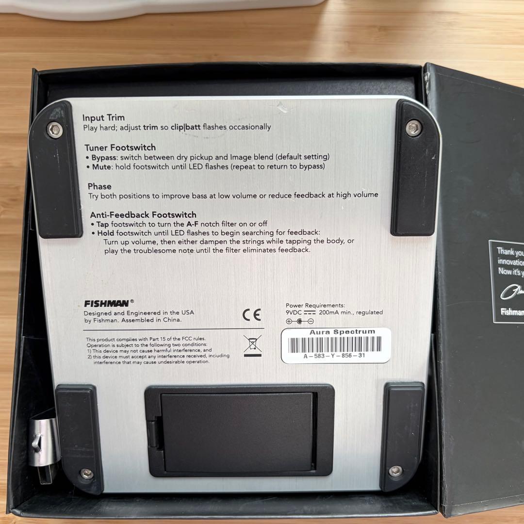 Fishman Aura Spectrum DI アコギ用 プリアンプ／DI