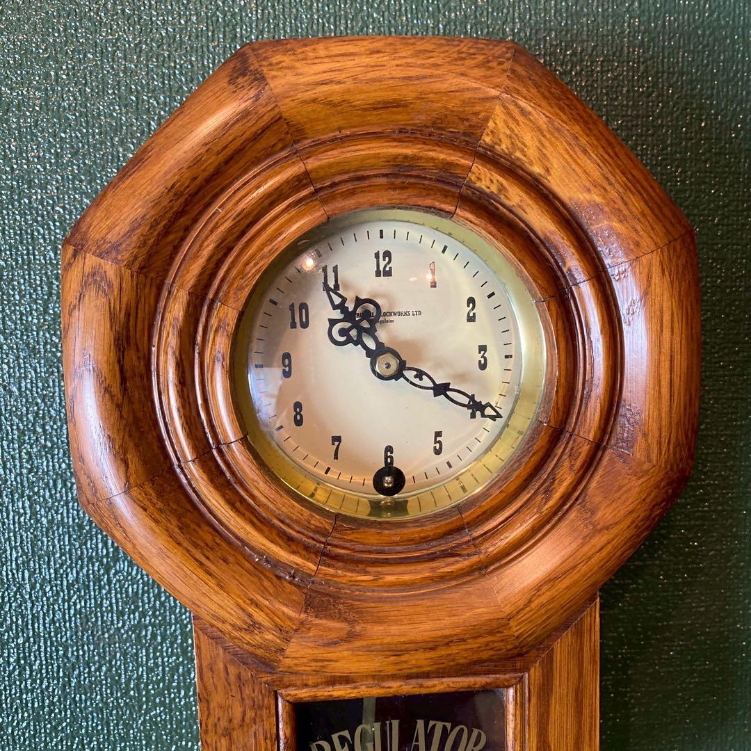 希少 柱時計 掛け時計 REGULATOR アンティーク 昭和レトロ インテリア