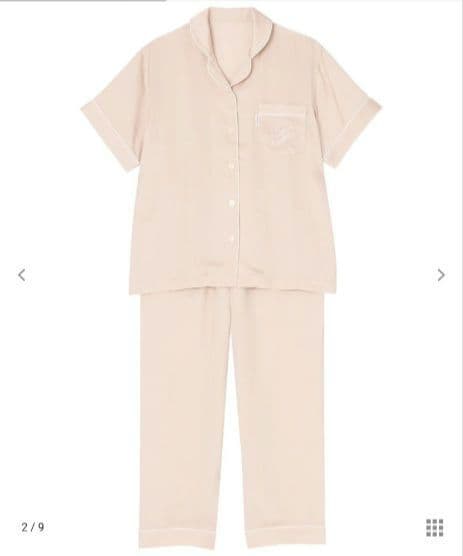 新品タグ付き ワコール 睡眠科学 ルームウェア パジャマ サテン M 高級