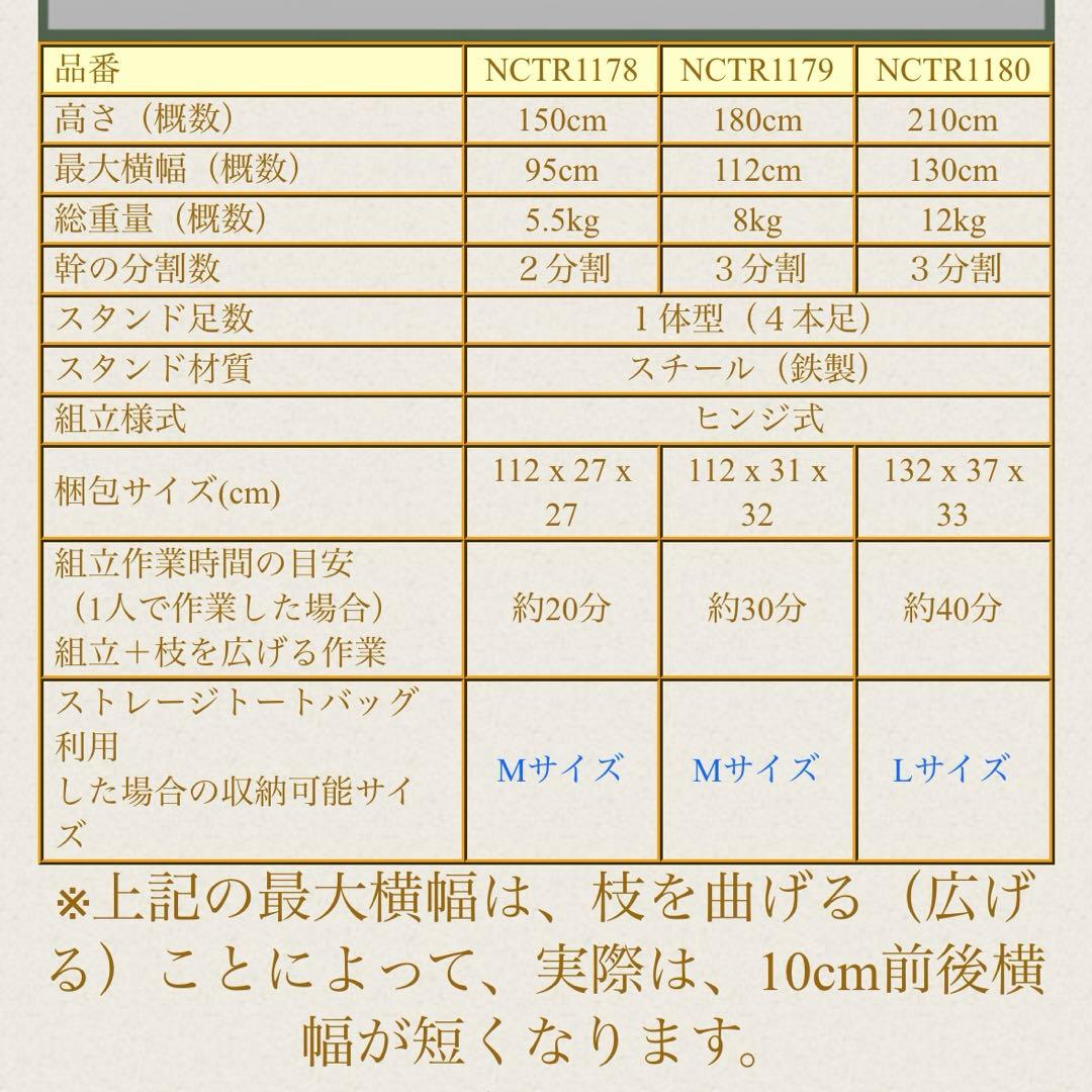 Nakajo リアルツリー　150cm ノーザンアビエス