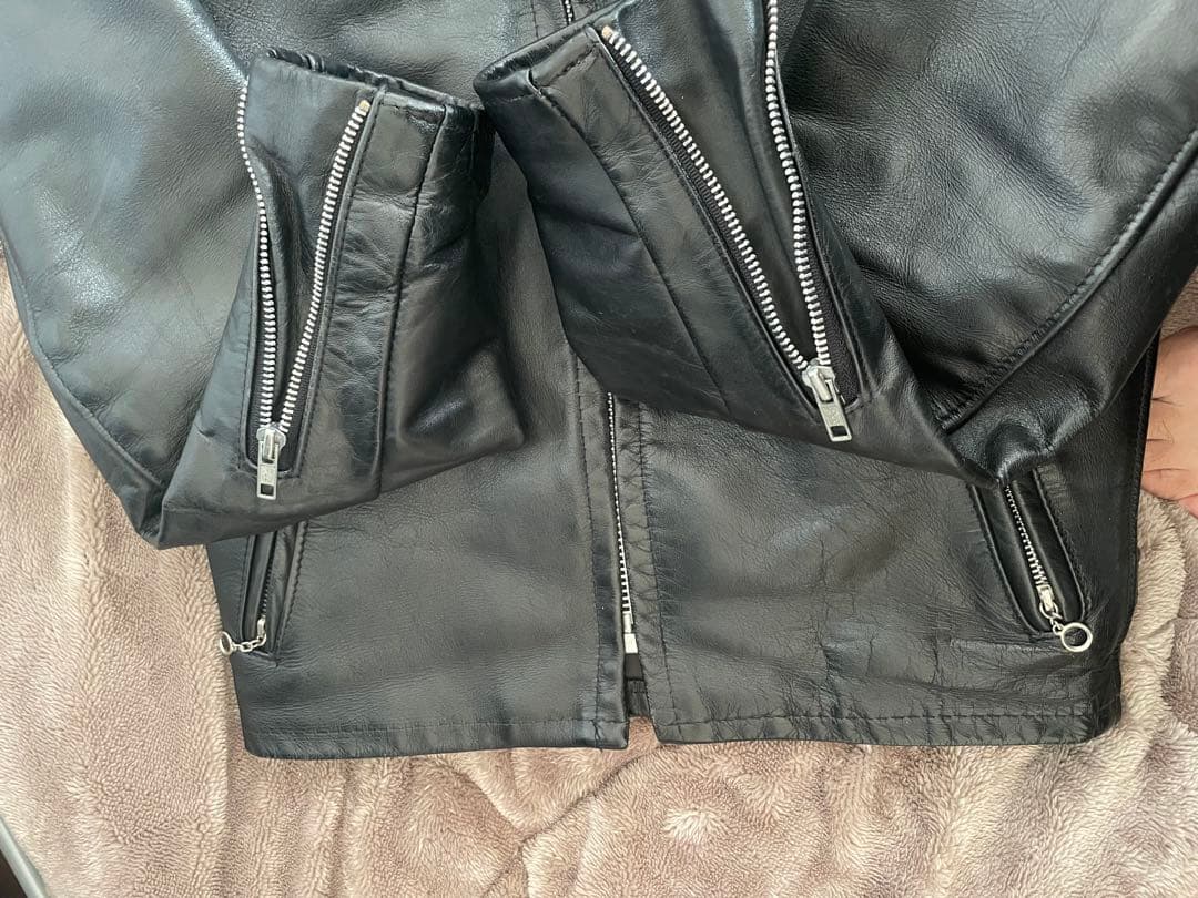 【Schott】643Eレザージャケット 34サイズ 黒