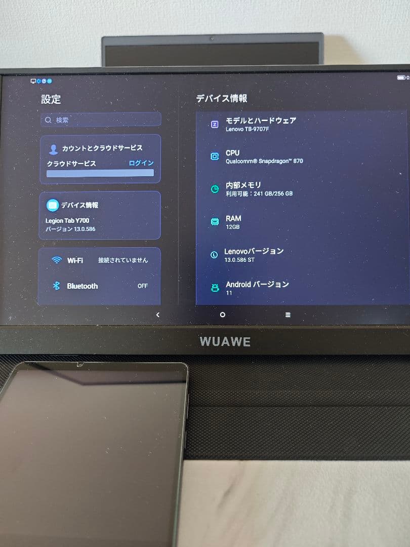 Lenovo Legion Y700 本体 液晶不良　128G/256