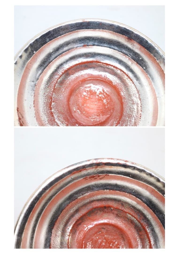 佐々木松楽 金銀 嶋台茶碗 金銀茶碗 茶道具 楽焼 共箱