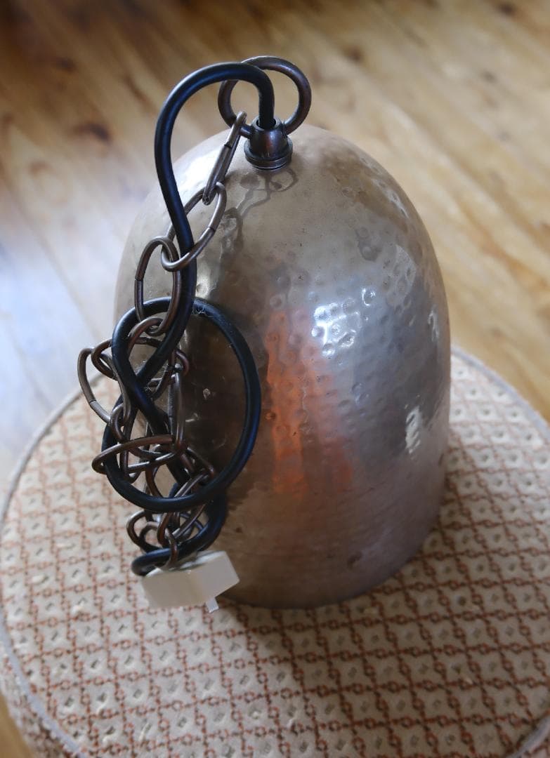 ヴィンテージアイアンランプシェード iron paint 【70bにて購入】