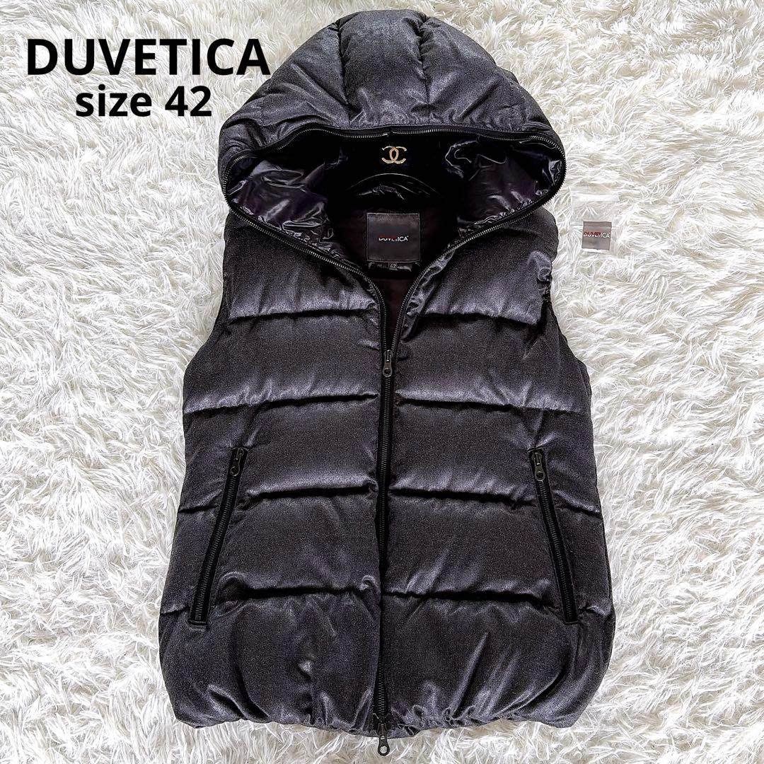 美品【ディベティカ】ウールダウンベスト FEBEDUE ダークグレー 42サイズ