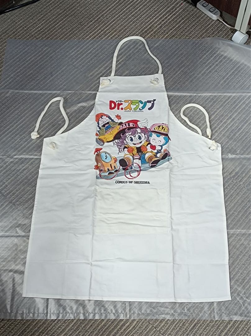 八6657【未使用品】Dr.スランプ アラレちゃん エプロン 寸法写真参照