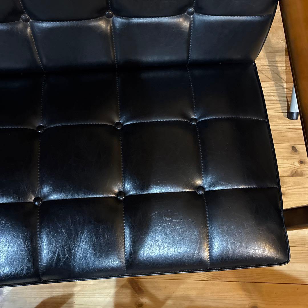 カリモク　2人掛けソファ　ブラック　FURNITURE