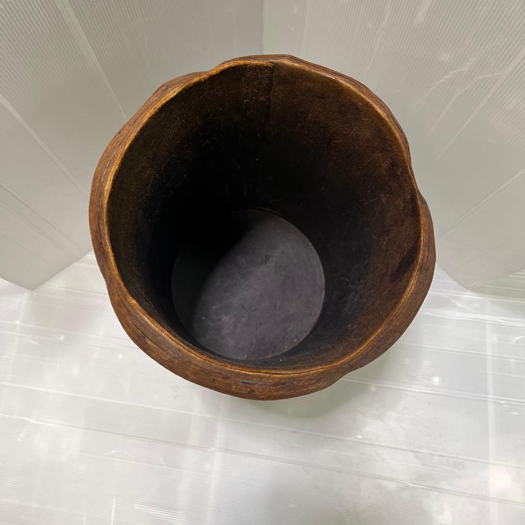 革製　インテリア　傘立て　ゴミ箱