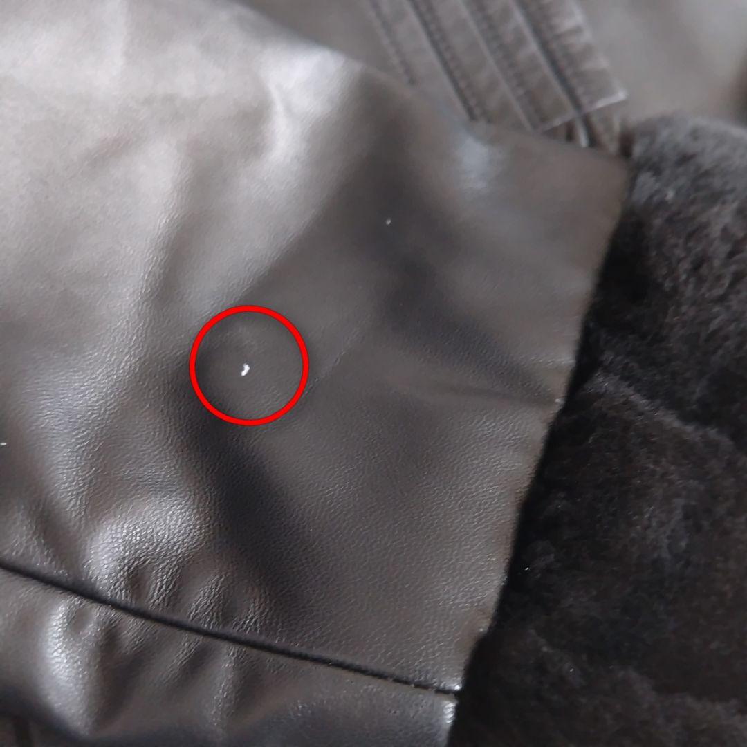 【美品】バルマン 羊革 ヌートリアファー　ラムレザージャケット　 L サイズ　黒