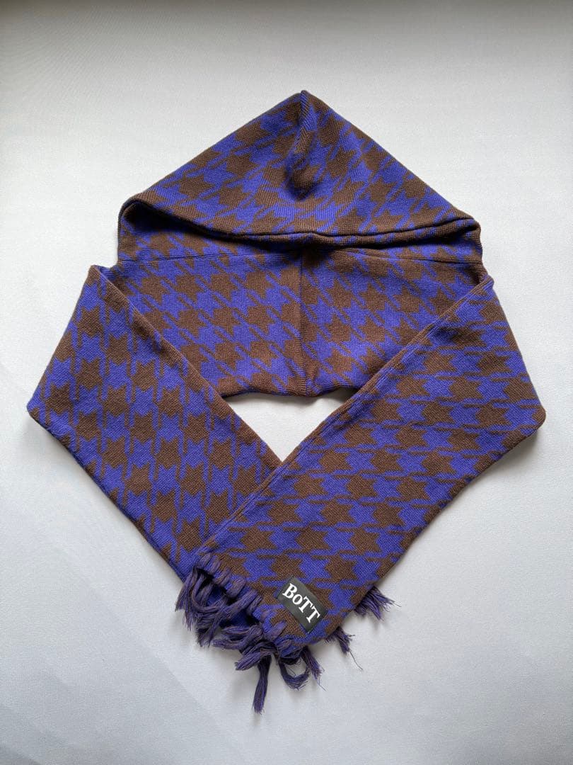 季節セール！BOTT HOUNDSTOOTH HOODED SCARF