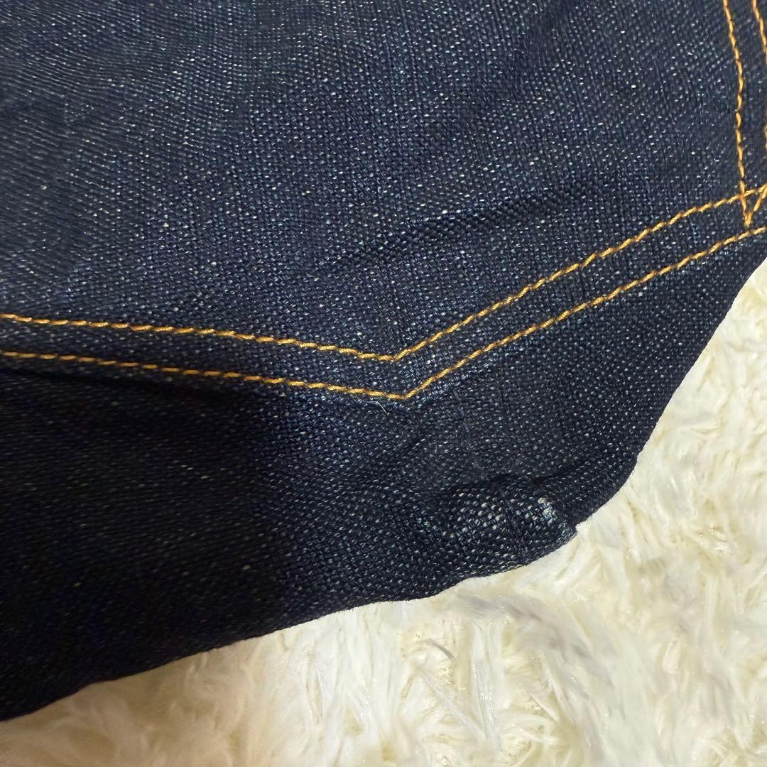 45R 再びダックのセイルトートバッグ インディゴ 大容量 A3可 デニムトート