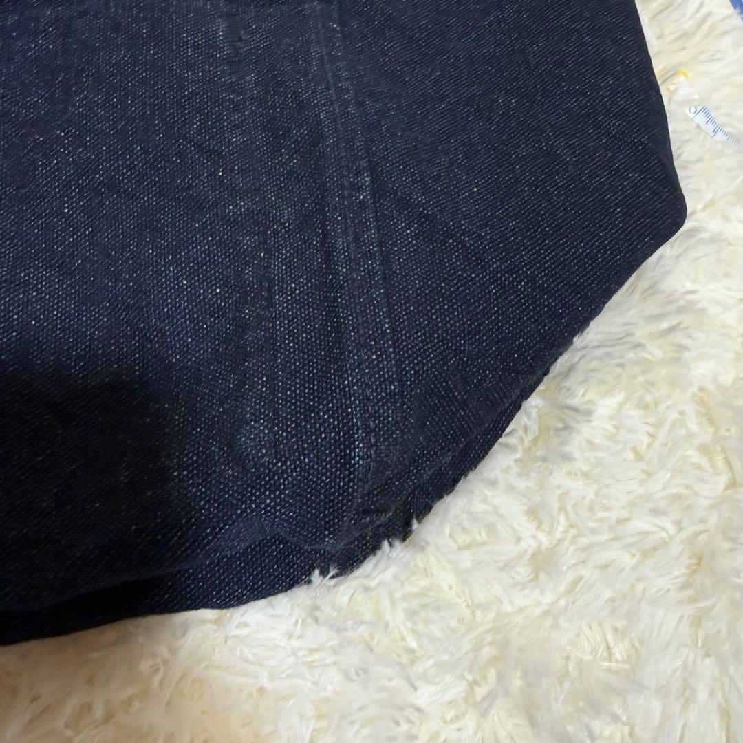 45R 再びダックのセイルトートバッグ インディゴ 大容量 A3可 デニムトート