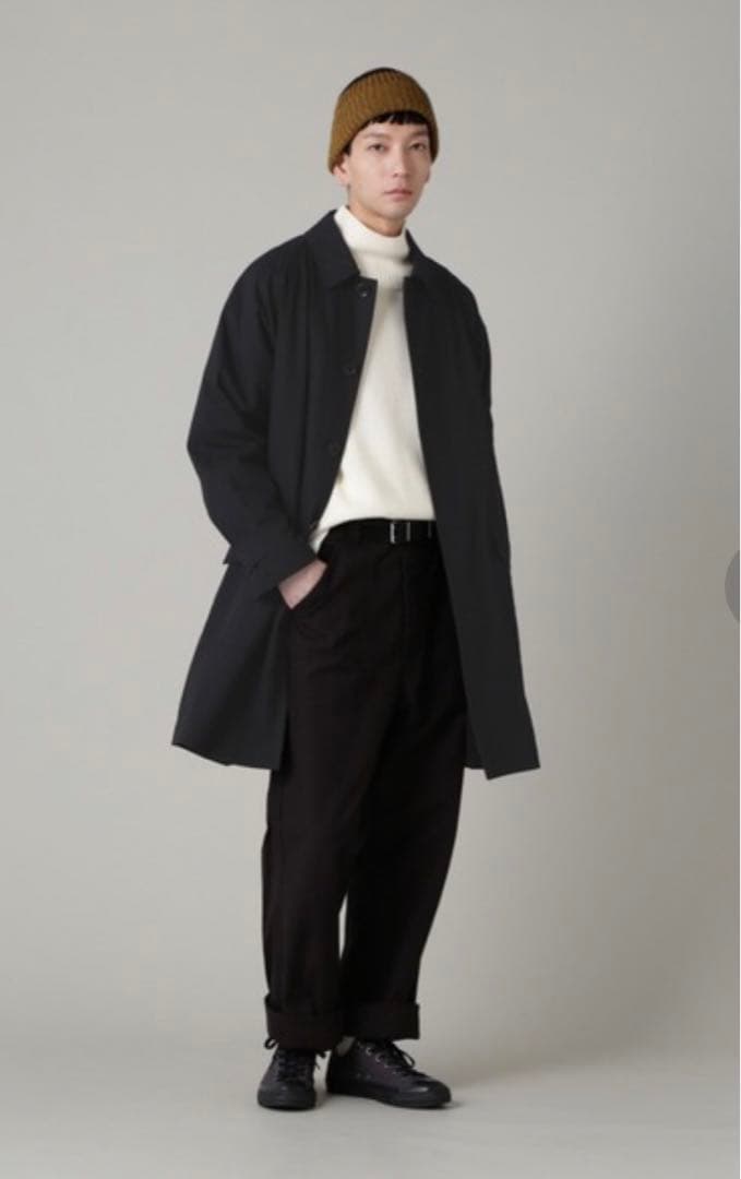 23AW MHL キルティングダウンライナー付コート