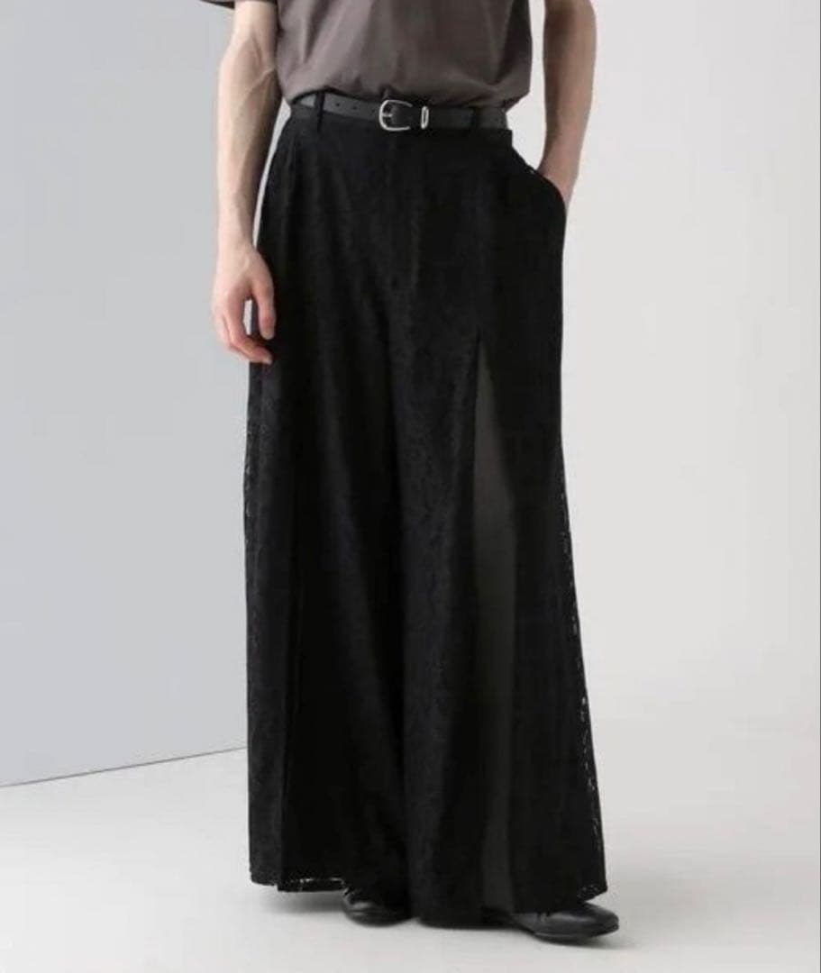 極美品✨大人気 HARE レース レイヤード パンツ フリーサイズ　ブラック