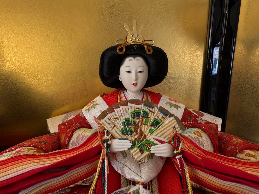 美品 雛人形 伝統的 衣裳着 親王飾り 高島屋特選 玉翠作