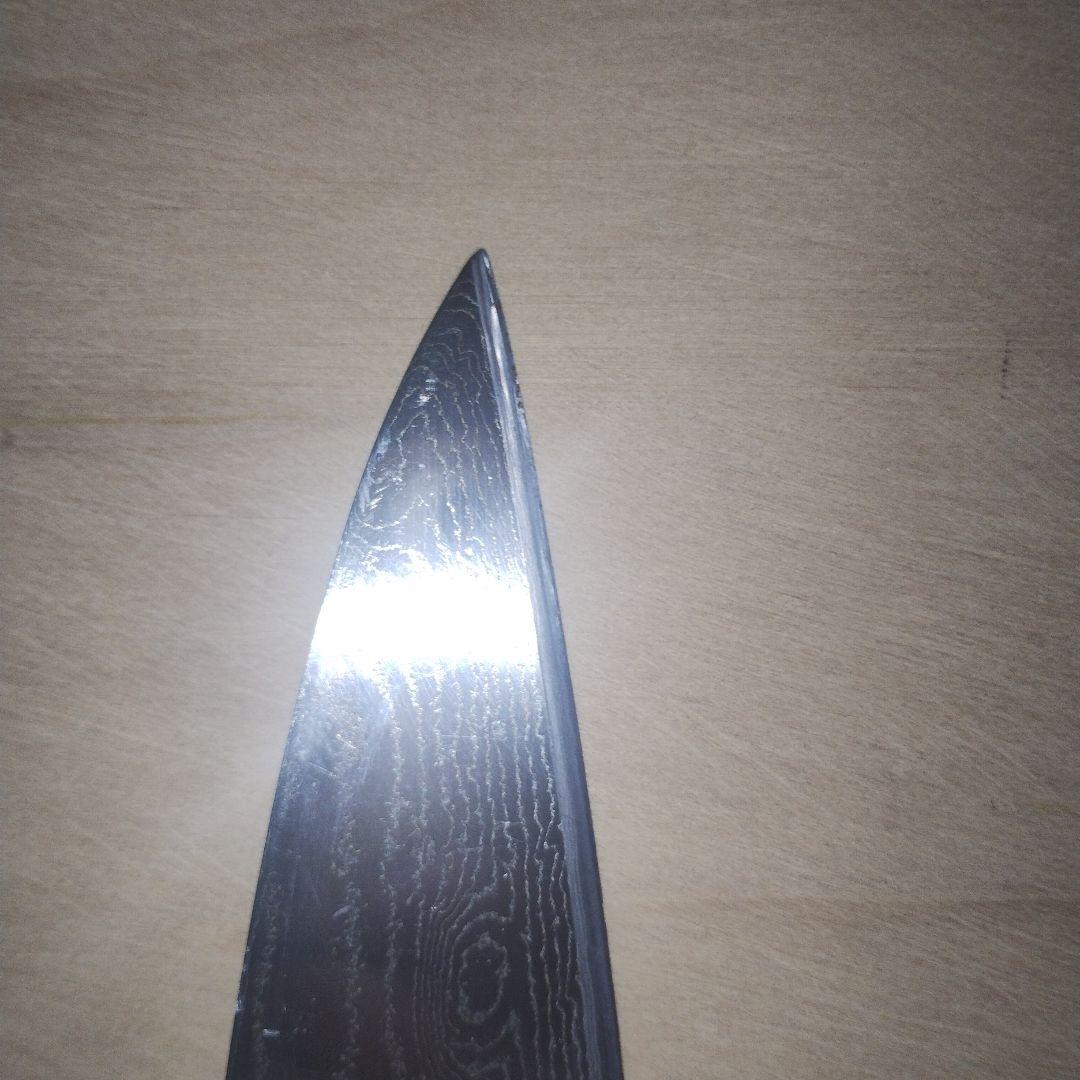 合羽橋かまた　ダマスカス鋼　牛刀　全長400mm