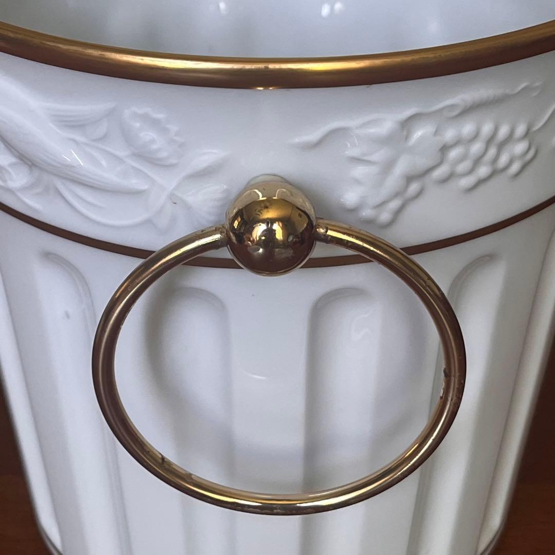 【希少品】大倉陶園★ゴールドライン★レリーフ　ワインクーラー