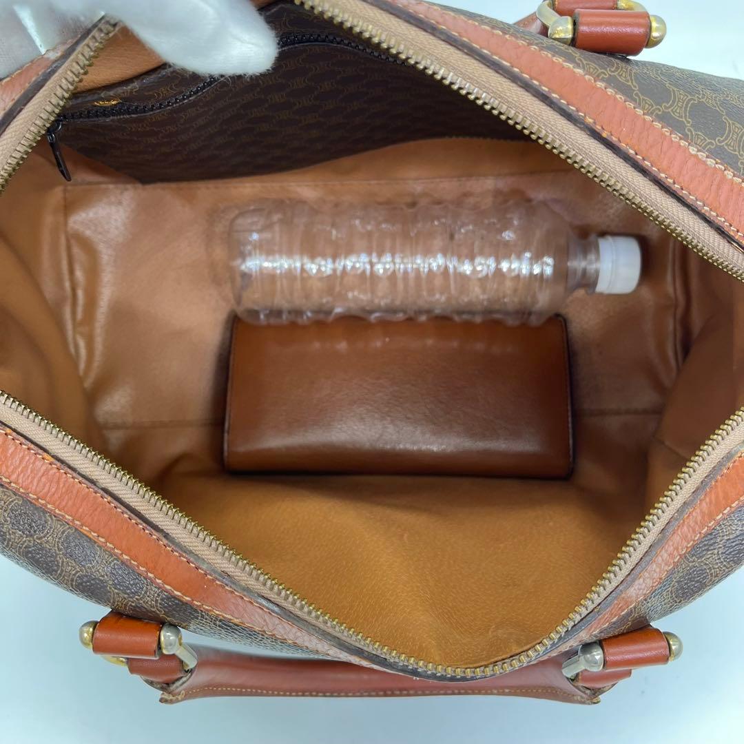 CELINE ハンドバッグ ボストンバッグ マカダム柄 トリオンフ PVC