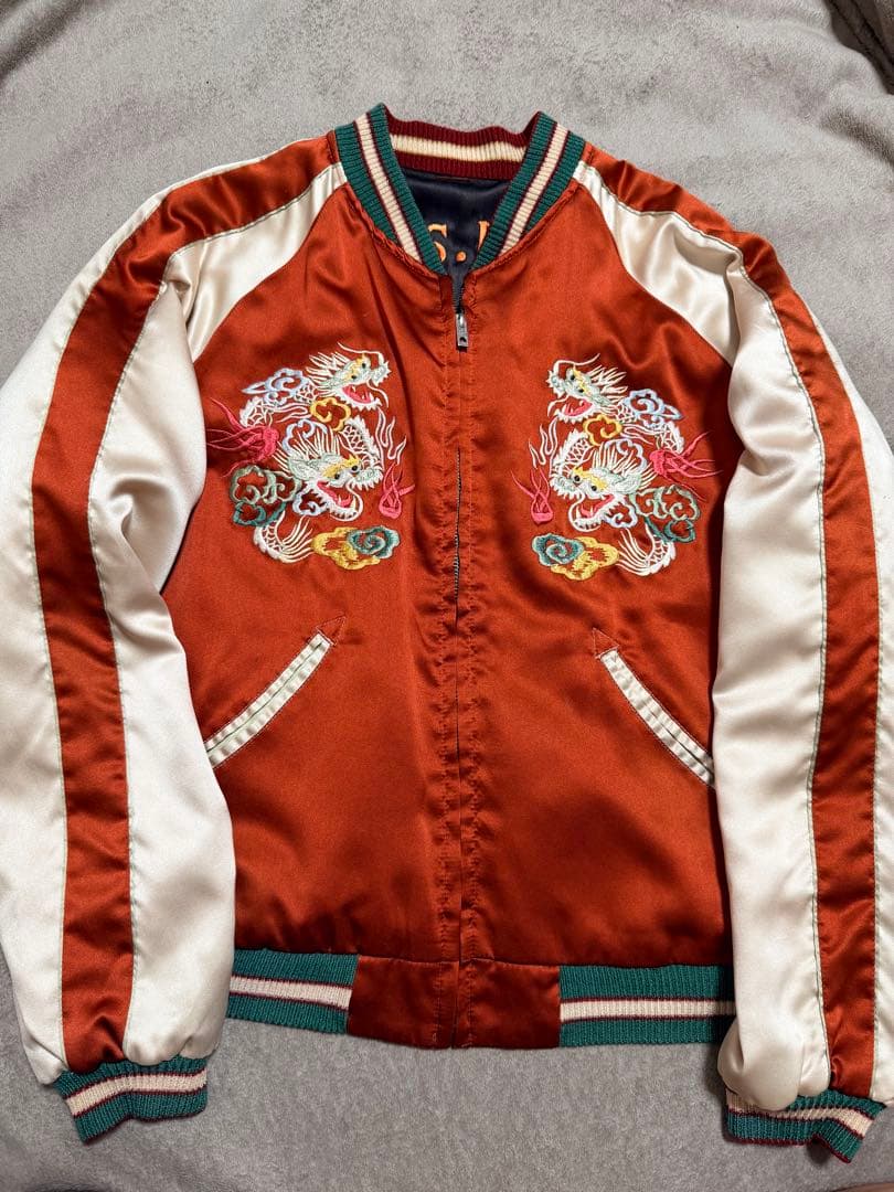 ２面用 テーラー東洋 USS 龍鷲 日本限定 スカジャン unisex サテン