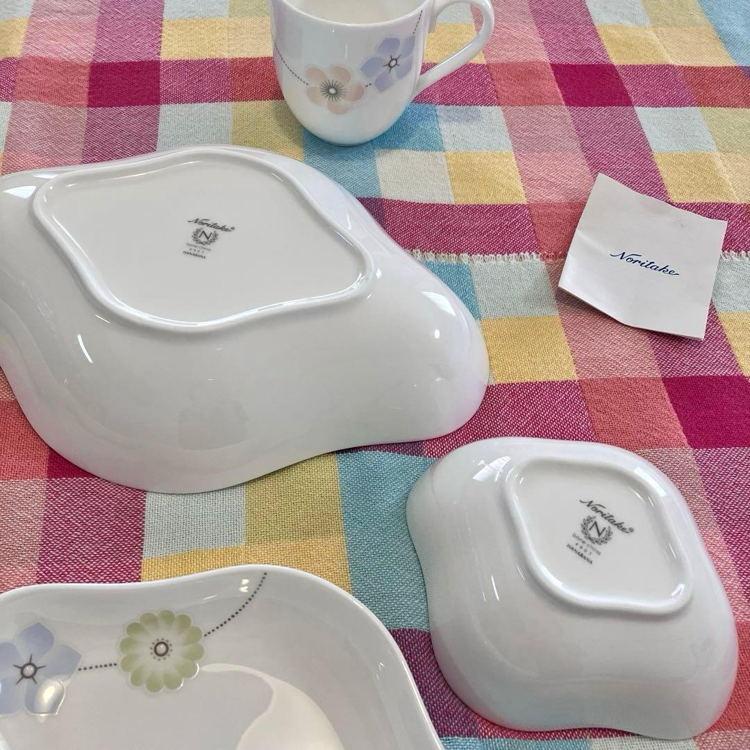 ノリタケ ボーンチャイナ／オーバル 菱形 プレート ボウル マグカップ