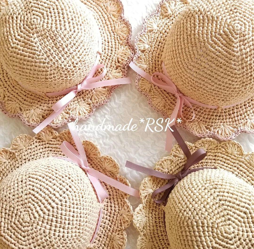 ta×ka‪ ¨̮様オーダーページ　レースの麦わら帽子　ハンドメイド